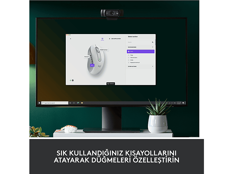 LOGITECH Signature M650 Küçük ve Orta Boy Sağ El Için Sessiz Kablosuz Mouse - Beyaz_3