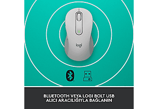 LOGITECH Signature M650 Küçük ve Orta Boy Sağ El Için Sessiz Kablosuz Mouse - Beyaz_4