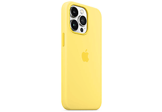 APPLE Silikon Case mit MagSafe, Backcover, Apple, iPhone 13 Pro, Zitronenschale