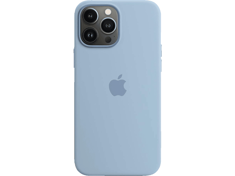 APPLE iPhone Case Dunstblau Max, 13 Backcover, Pro Apple, MagSafe, Silikon mit