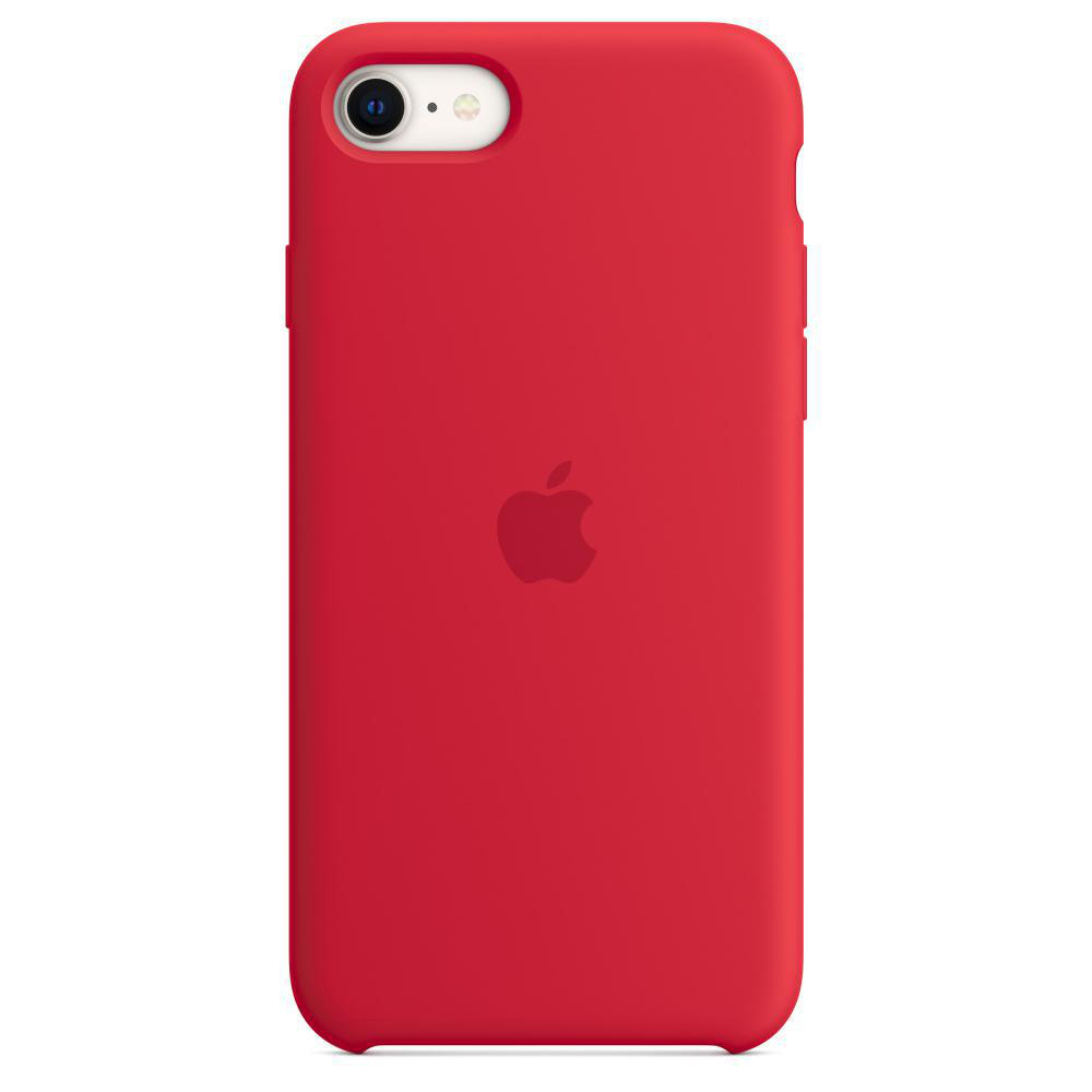 APPLE Silikon Case, Backcover, Apple, iPhone SE (3. Generation), iPhone SE (2. Generation), iPhone 8, iPhone 7, (PRODUCT)RED