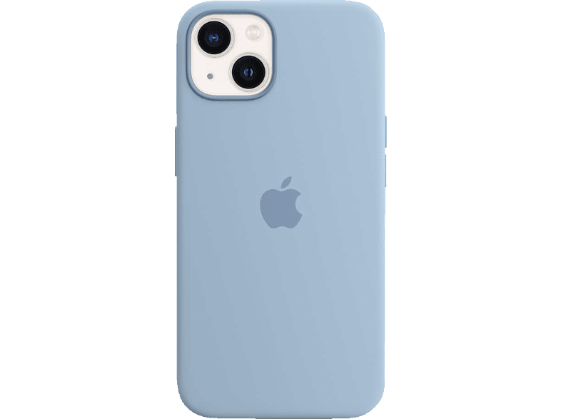 APPLE Silikon Case mit MagSafe, Backcover, Apple, iPhone 13, Dunstblau