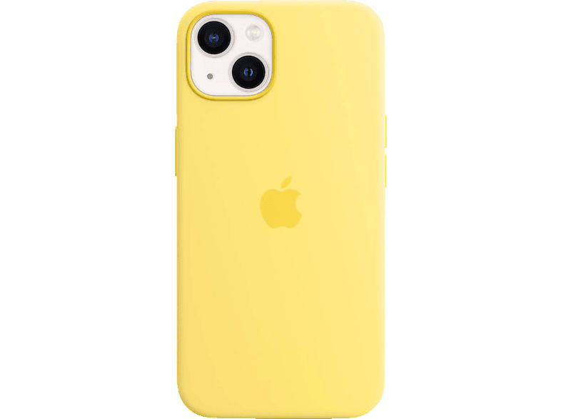 APPLE Silikon Case mit MagSafe, Backcover, Apple, iPhone 13, Zitronenschale