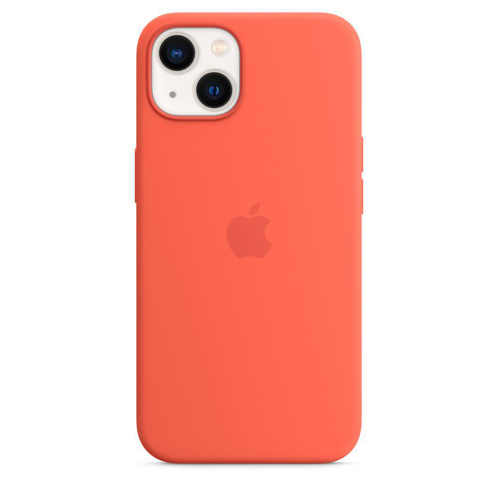 Silikon APPLE MagSafe, Apple, iPhone Backcover, 13, mit Case Nektarine