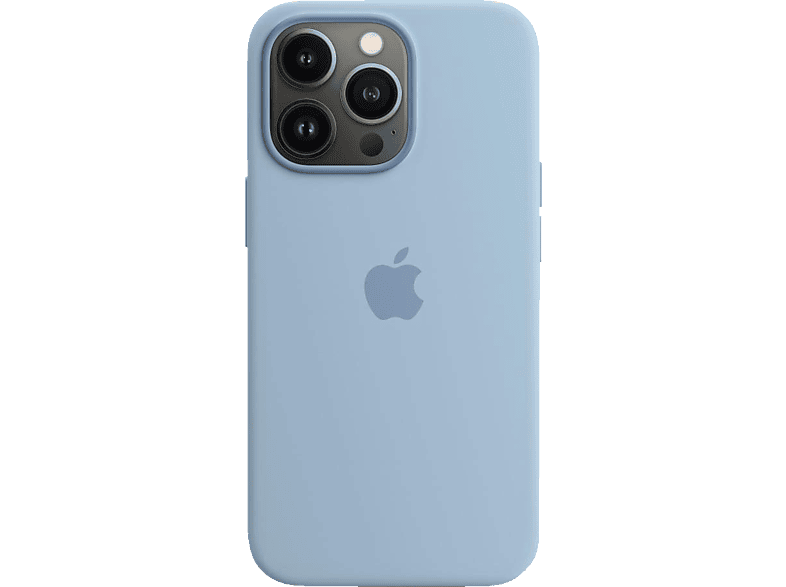 APPLE Silikon Case mit MagSafe, Backcover, Apple, iPhone 13 Pro, Dunstblau
