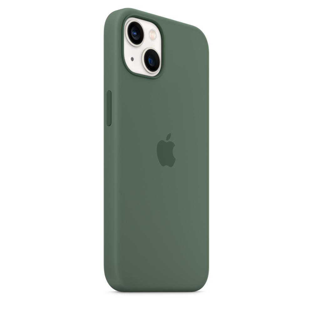 APPLE Silikon Case mit MagSafe, Backcover, Apple, iPhone 13, Eukalyptus
