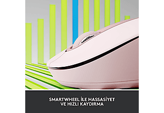 LOGITECH Signature M650 Küçük ve Orta Boy Sağ El Için Sessiz Kablosuz Mouse - Pembe_1