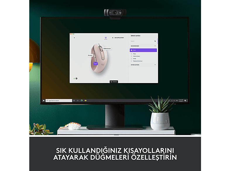 LOGITECH Signature M650 Küçük ve Orta Boy Sağ El Için Sessiz Kablosuz Mouse - Pembe_3