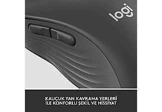 LOGITECH Signature M650 Büyük Boy Sağ El Için Sessiz Kablosuz Mouse - Siyah_6