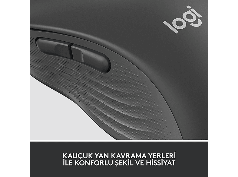 LOGITECH Signature M650 Büyük Boy Sağ El Için Sessiz Kablosuz Mouse - Siyah_6