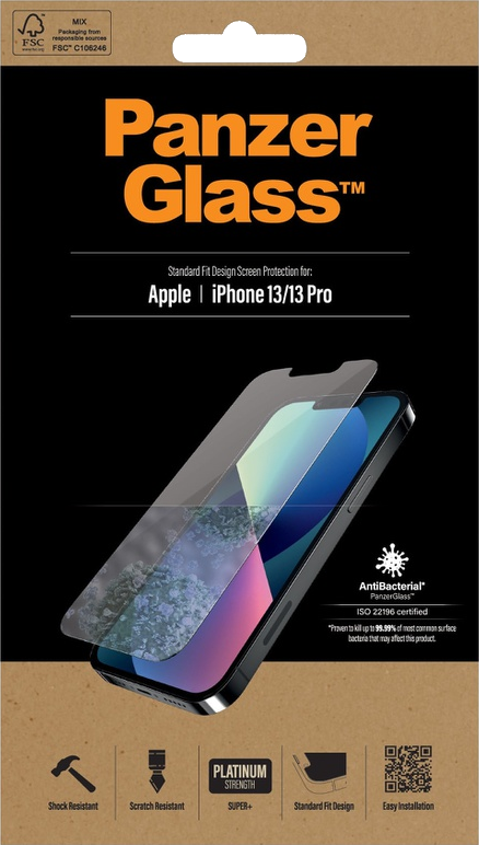 PANZERGLASS Protection d'écran iPhone 13 / 13 Pro Transparent (PZ-2742)