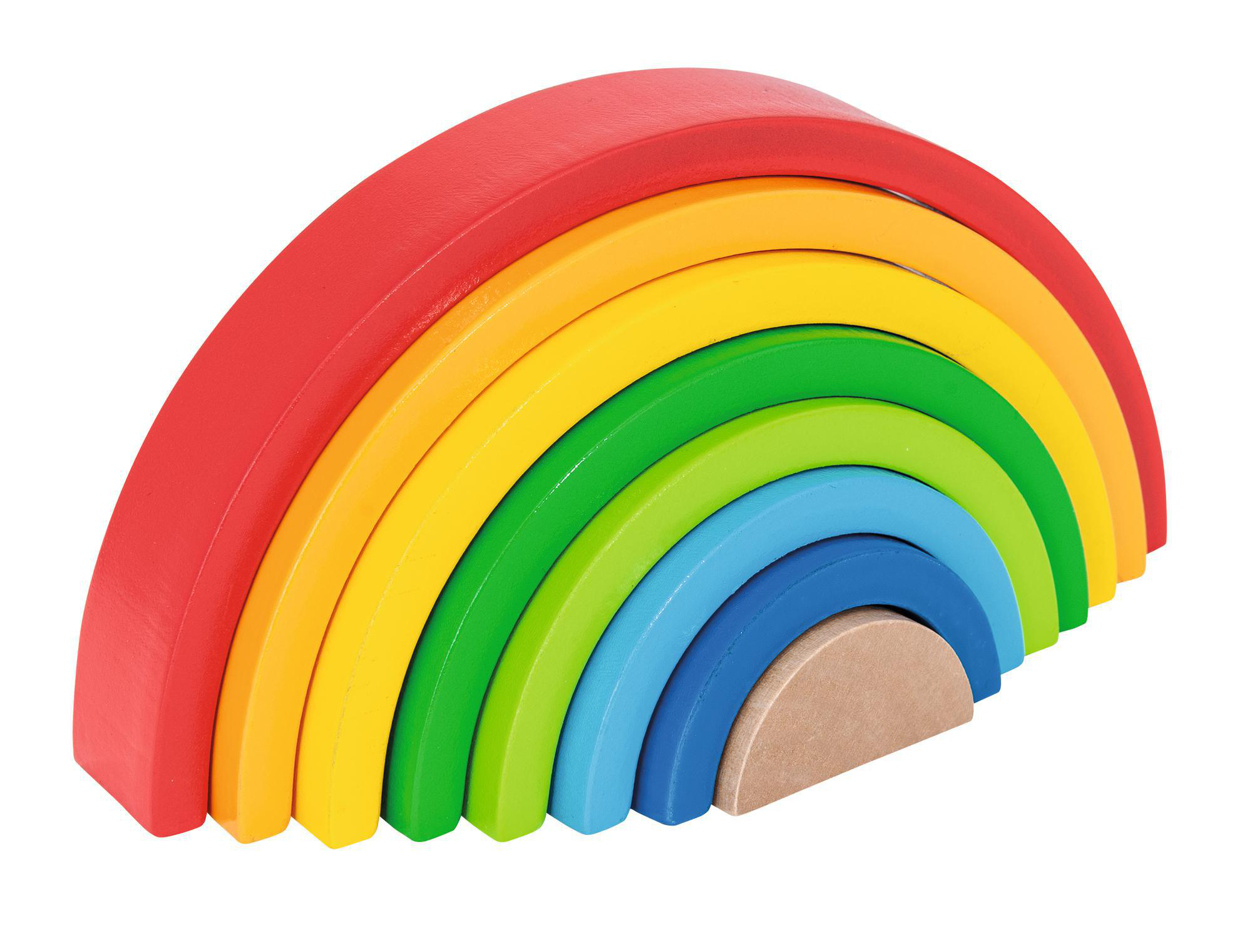 Mehrfarbig Regenbogen EICHHORN Stapelspielzeug