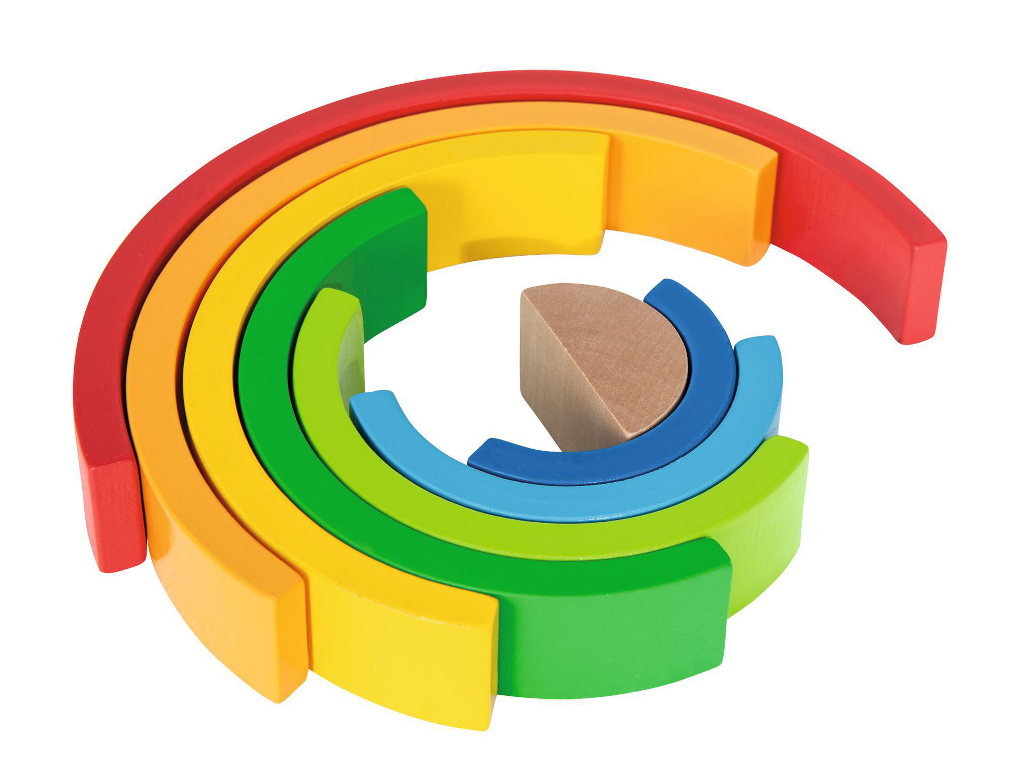 EICHHORN Regenbogen Stapelspielzeug Mehrfarbig