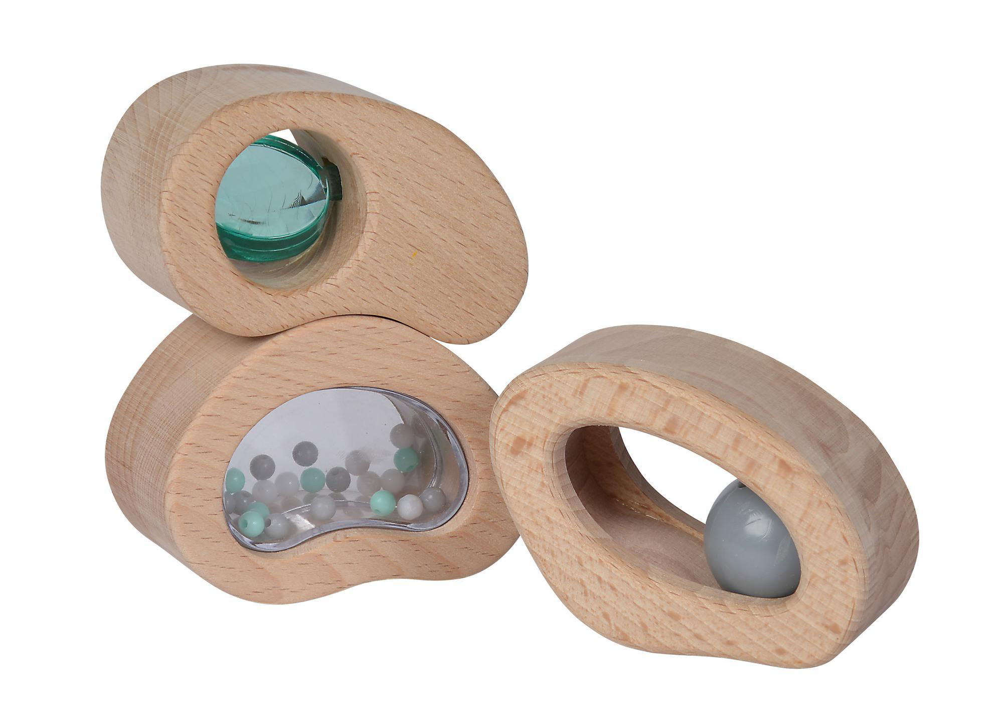 EICHHORN Baby Pure Entdeckerbausteine Spielset Naturfarben