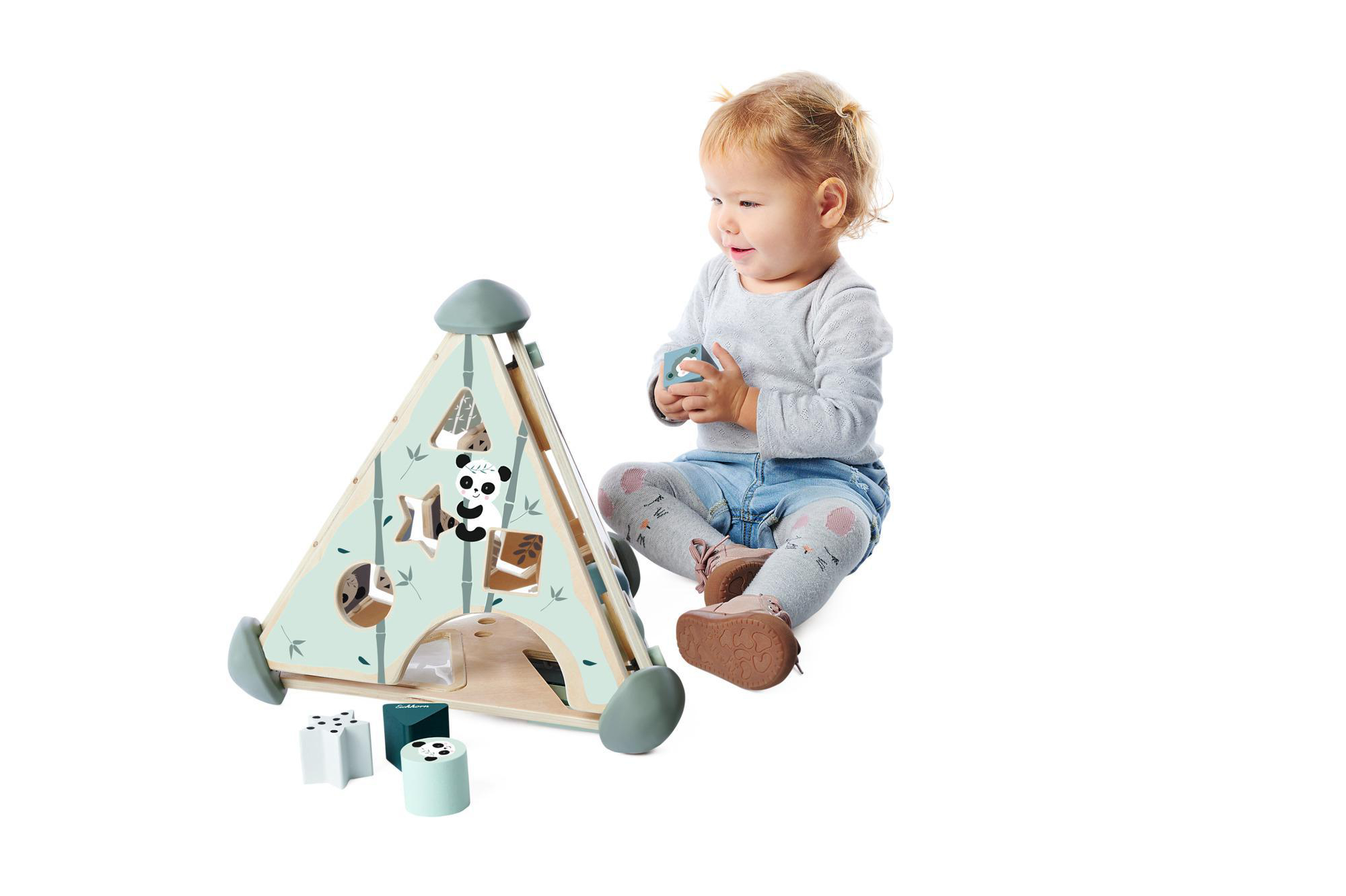EICHHORN Spielcenter Pyramide Spielset Mehrfarbig