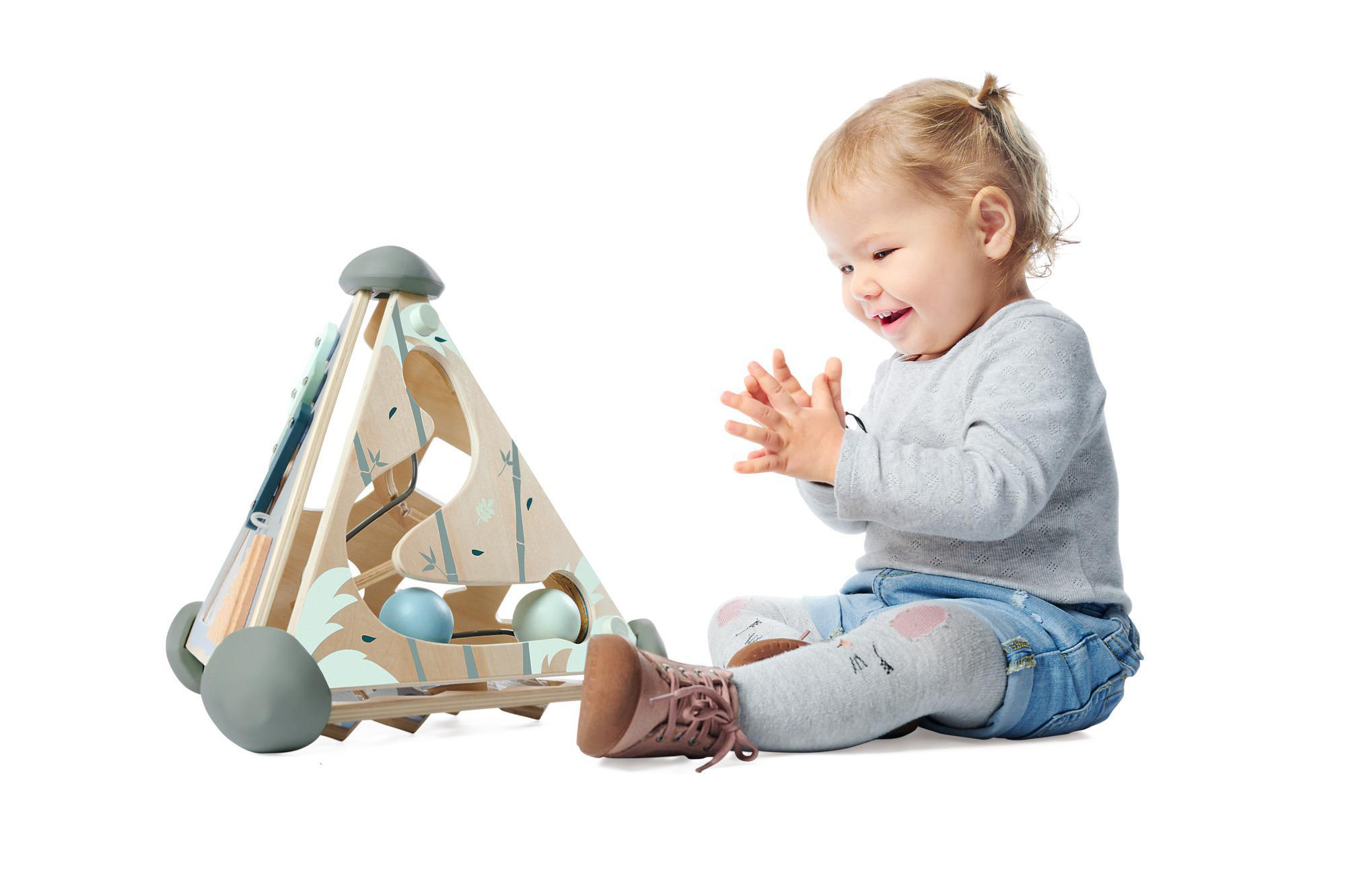 EICHHORN Spielcenter Pyramide Spielset Mehrfarbig