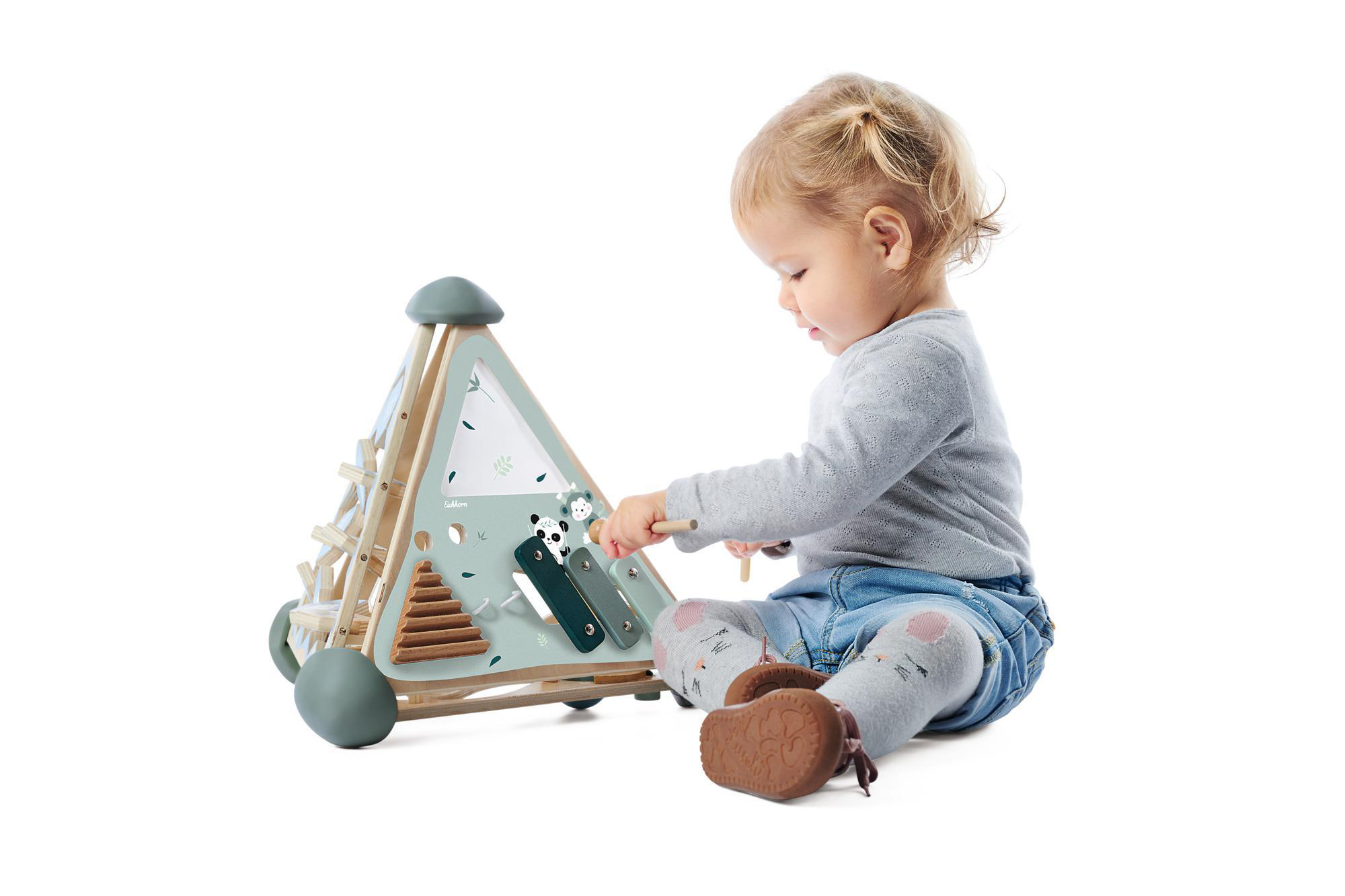 EICHHORN Spielcenter Pyramide Spielset Mehrfarbig