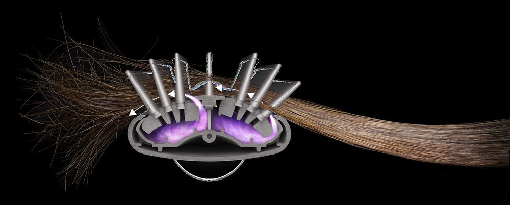 Moldeador - Dyson Airwrap Complete, 1300 W, 4 Temperaturas, Gris/Fucsia