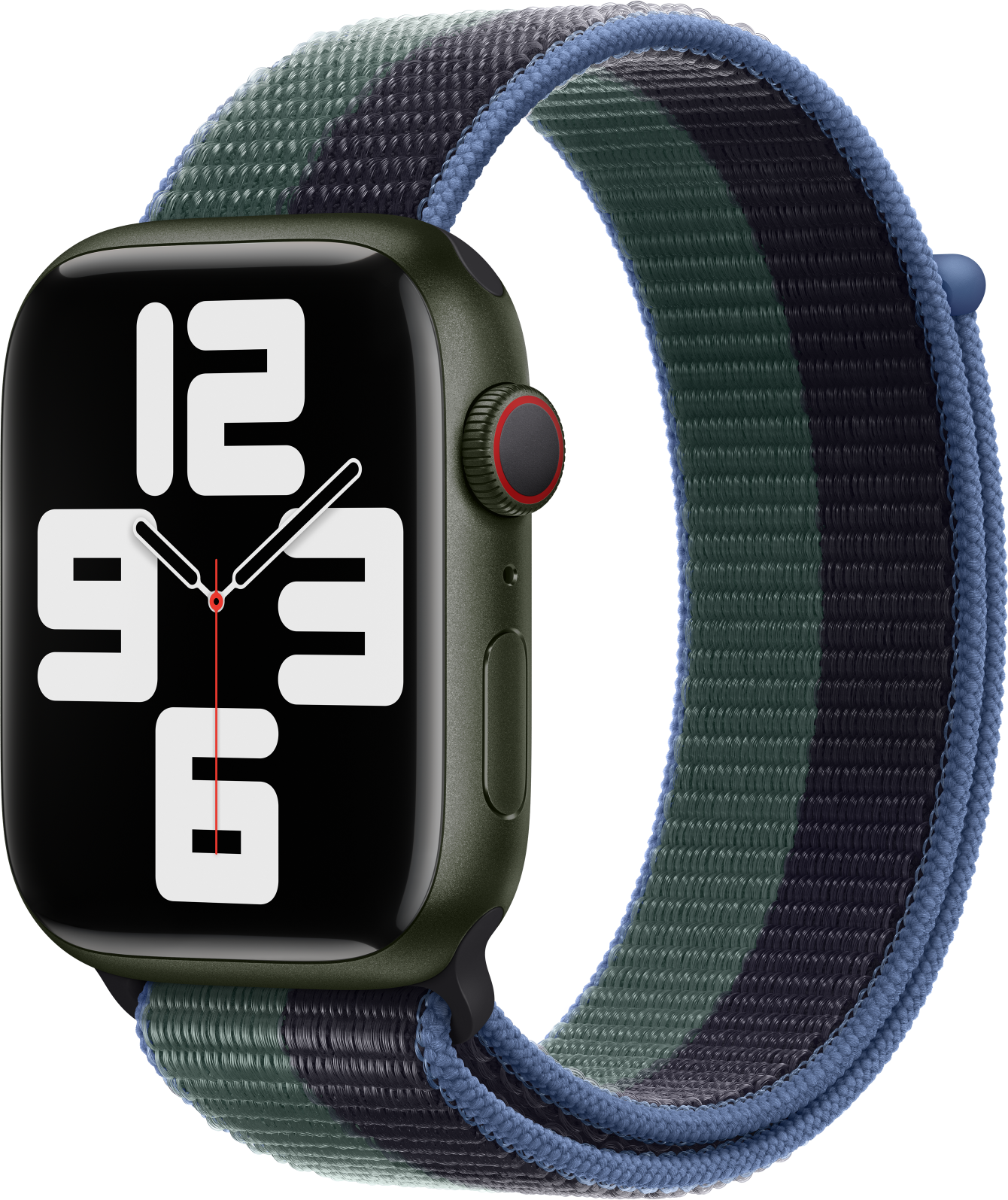APPLE 45 mm Sport Loop, Mitternacht/Eukalyptus