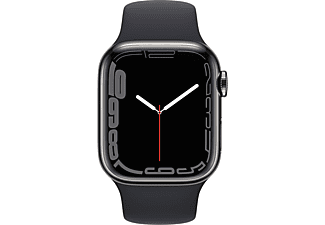 APPLE Watch Series 7 Cellular 41 mm grafiet roestvrij staal / middernacht sportband
