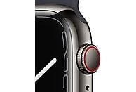 APPLE Watch Series 7 Cellular 45 mm grafiet roestvrij staal / middernacht sportband