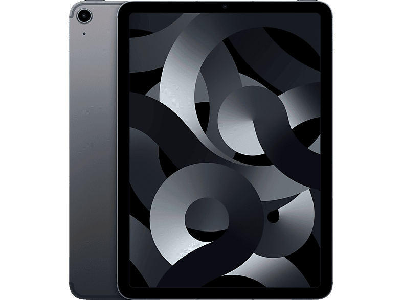 APPLE iPad Air Cellular (2022) 5. Generation, Tablet, 256 GB, 10,9 Zoll, Space Grau