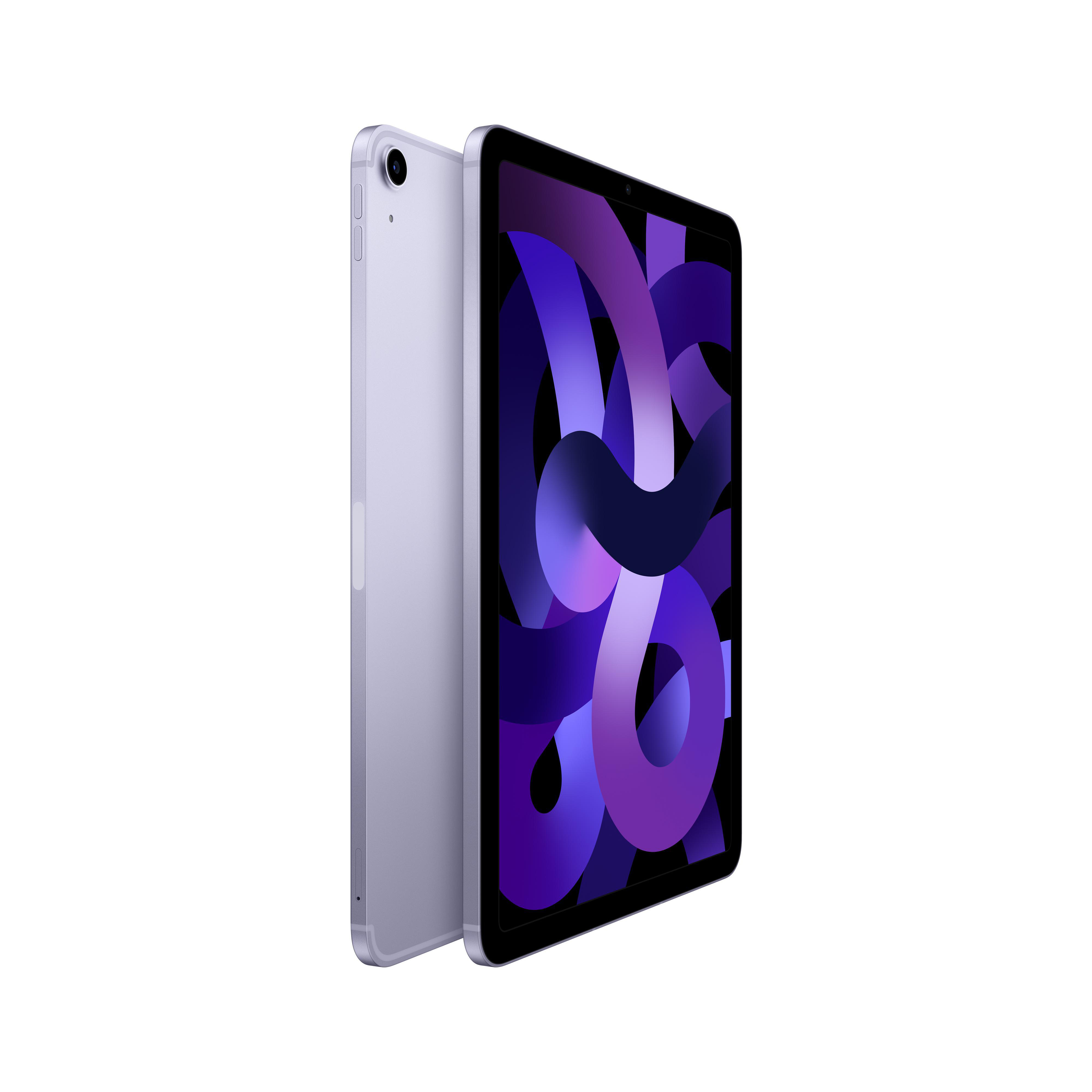 APPLE iPad Air Cellular (2022) 5. Generation, Tablet, 64 GB, 10,9 Zoll, Violett