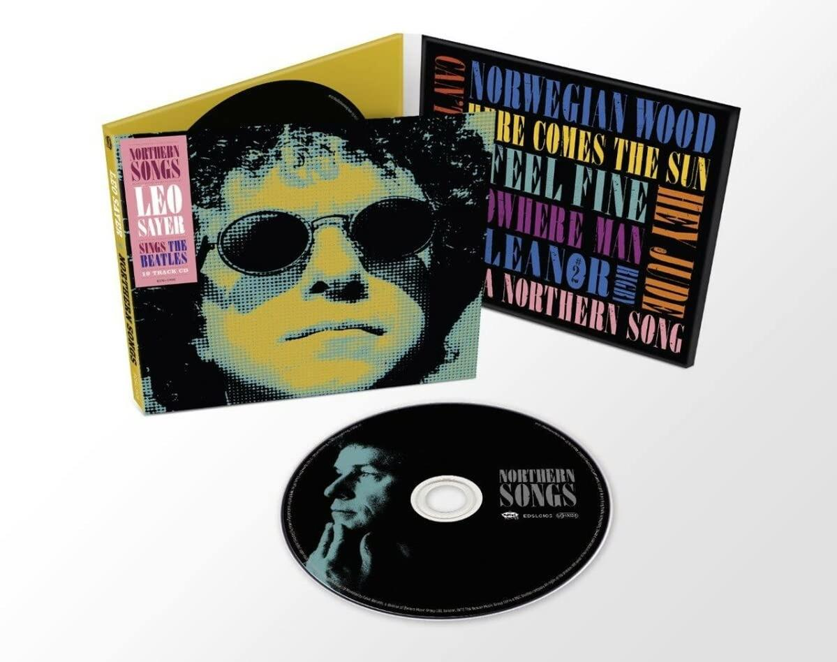 Albumcover von Leo Sayer, gelb-schwarz Design und Songtiteln.