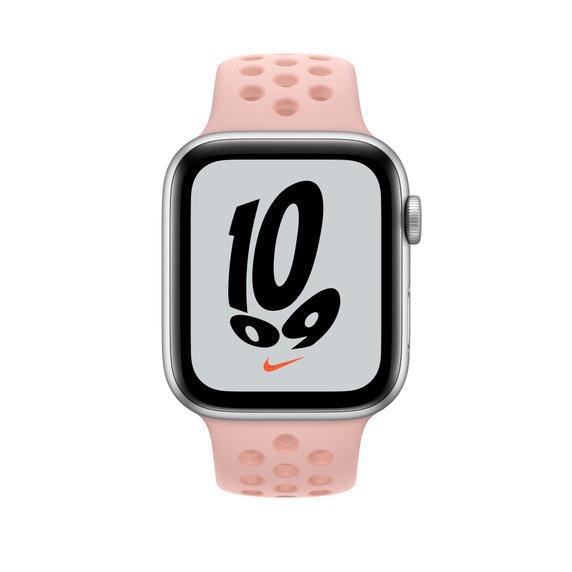 APPLE 45 mm Nike Sportarmband, Ersatzarmband, Pink Oxford/Rose Whisper