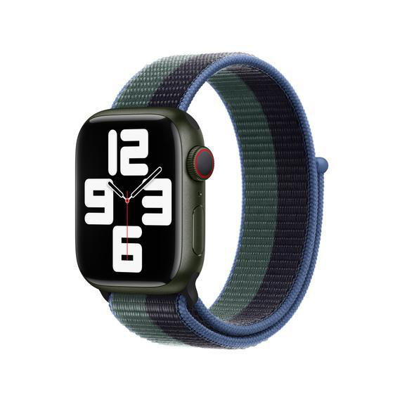 APPLE 41 mm Sport Loop, Ersatzarmband, Mitternacht/Eukalyptus