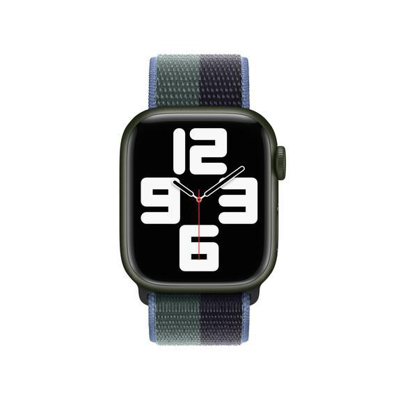 APPLE 41 mm Sport Loop, Ersatzarmband, Mitternacht/Eukalyptus