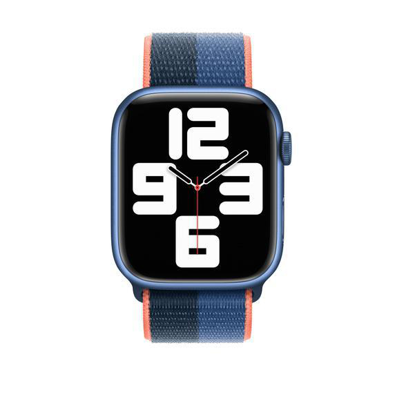 APPLE 45 mm Sport Loop, Ersatzarmband, Eisblau/Abyssblau