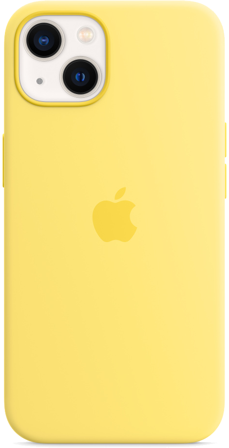 APPLE iPhone 13 Siliconen Case MagSafe Citroenzeste