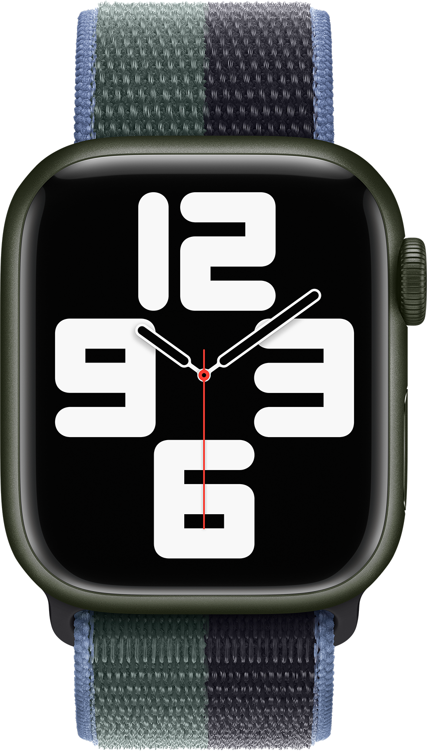 APPLE 45 mm Middernacht/eucalyptus Geweven Sportbandje