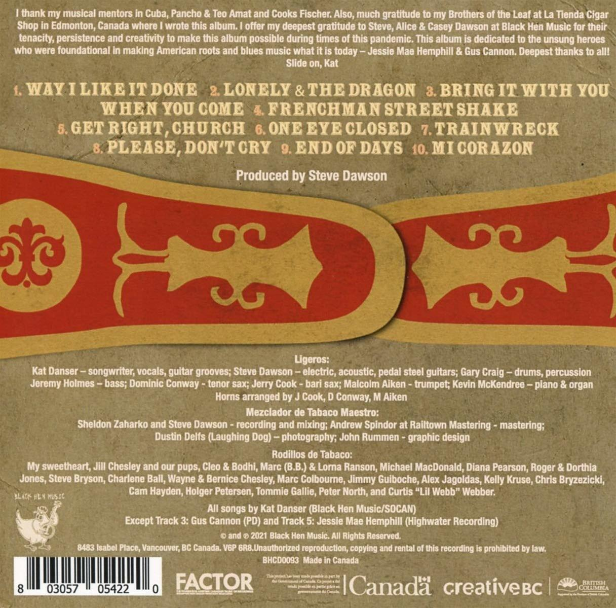 Albumcover mit Text und dekorativem Design. Der Titel ist sichtbar, zusammen mit Credits und Urheberrechtsinformationen.