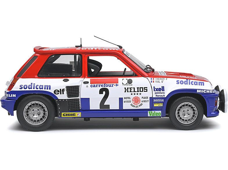 SOLIDO 1:18 Renault 5 Turbo rot #2 Spielzeugmodellauto Blau/Rot/Weiß