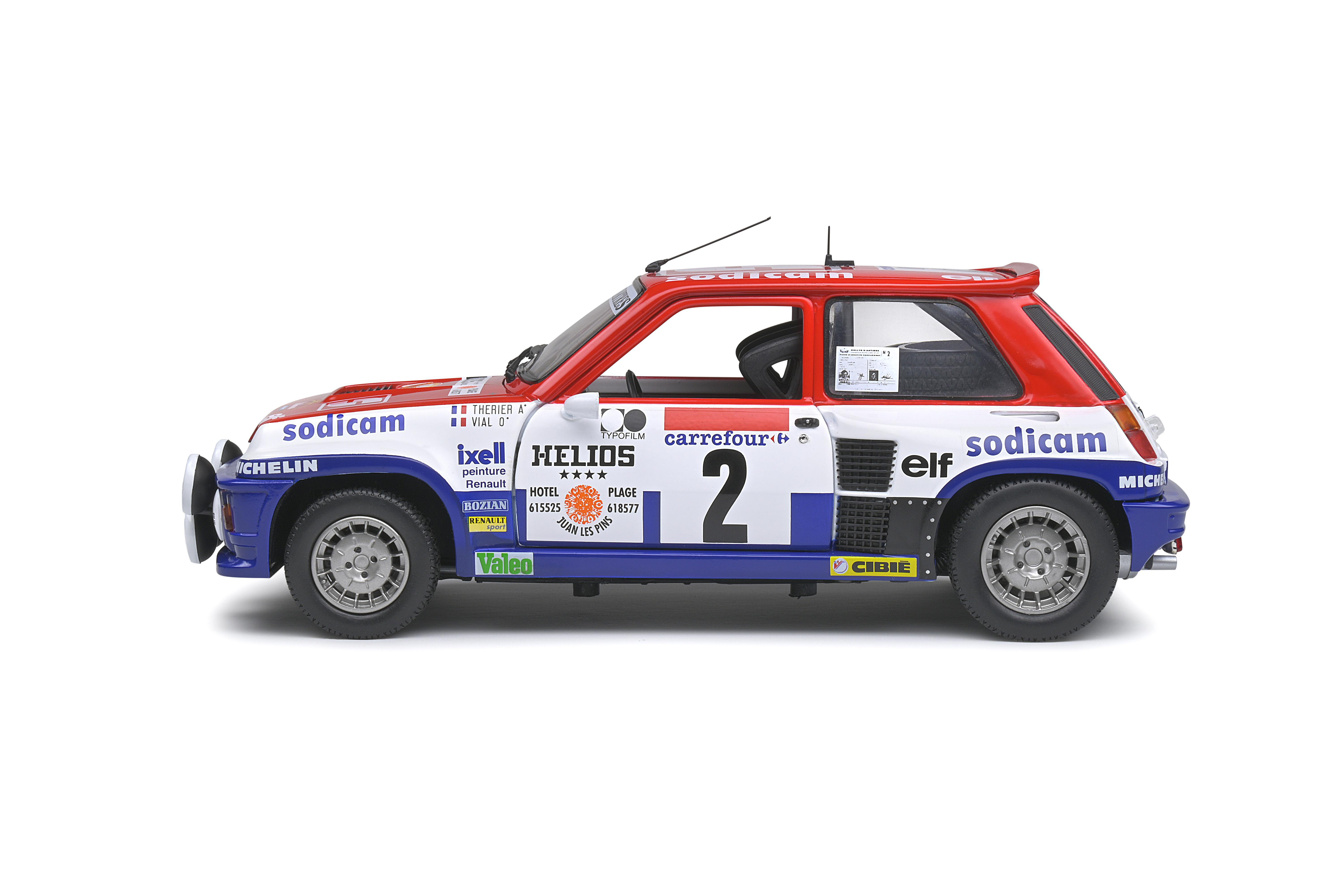 Renault Blau/Rot/Weiß SOLIDO rot #2 Spielzeugmodellauto Turbo 1:18 5