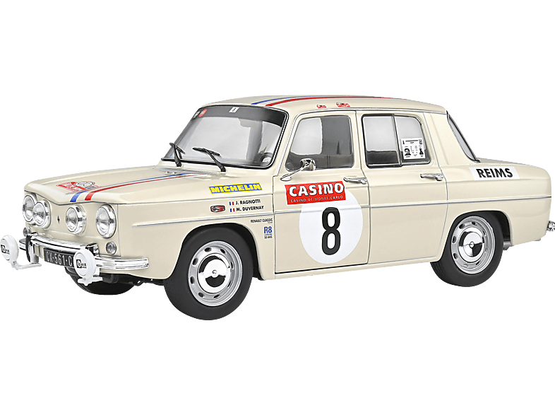 1300#8 8 Weiß SOLIDO Spielzeugmodellauto Renault Gordini 1:18