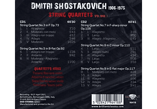 VARIOUS - SHOSTAKOVICH: STRING QUARTETS VOL. 1  - (CD)