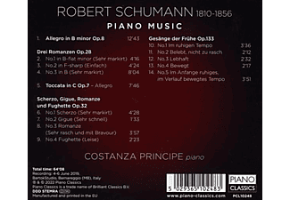 Costanza Principe - Schumann:Piano Music  - (CD)