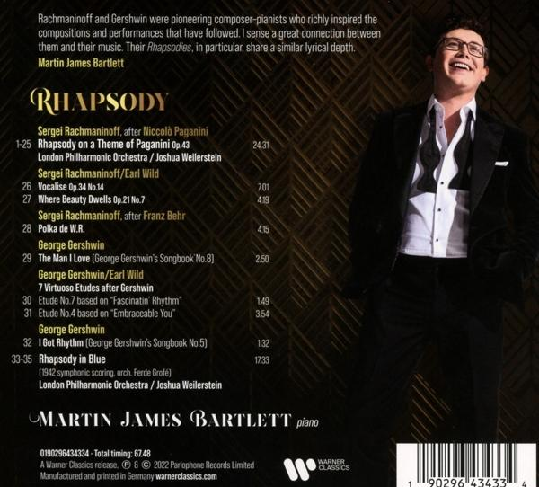 Martin James Bartlett, London Philharmonic Orchestra - Rhapsody  - (CD)