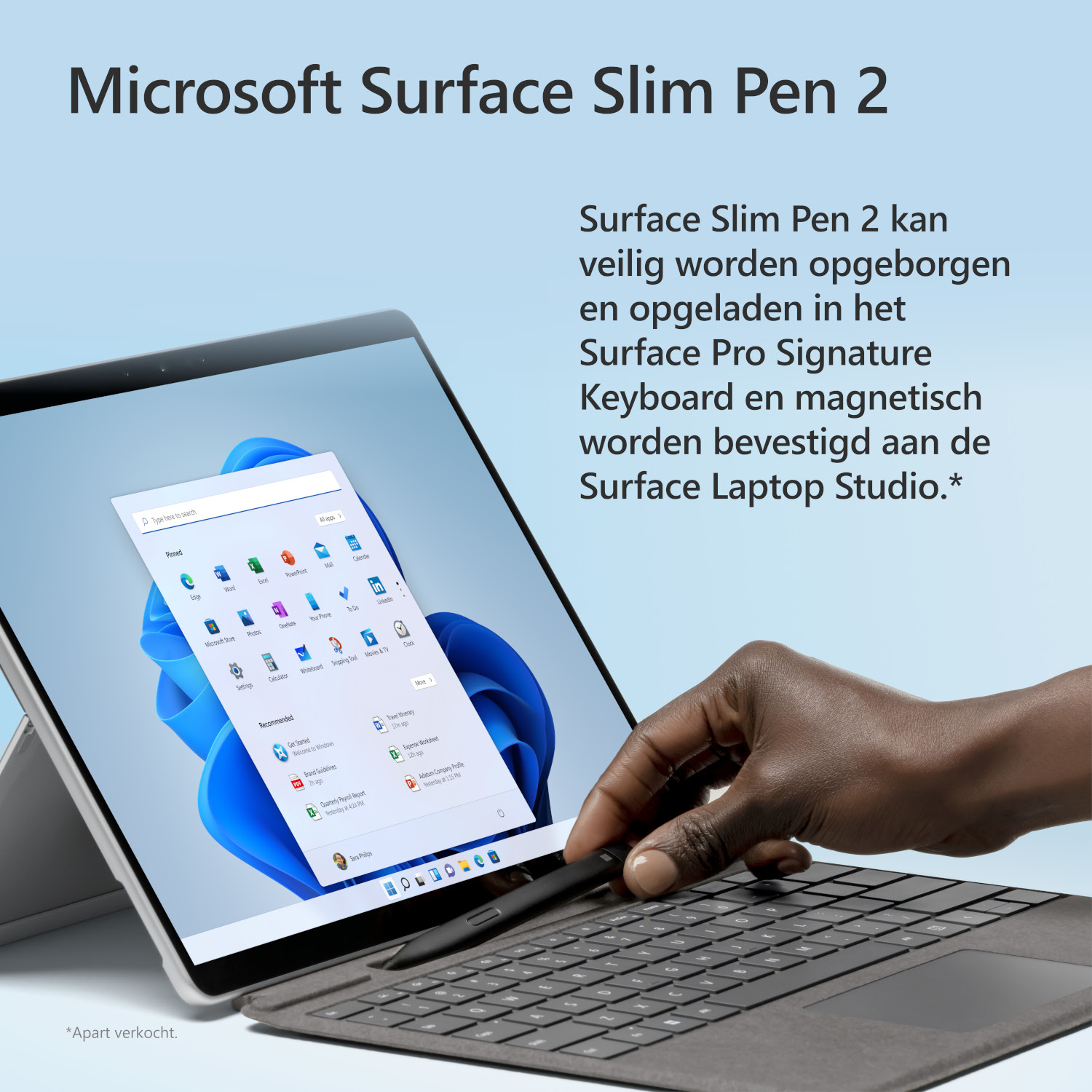 MICROSOFT Stylet Surface Slim Pen 2 Noir mat (8WV-00002)