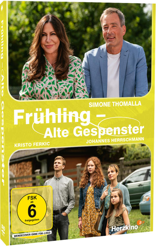 DVD-Cover des Films „Frühling - Alte Gespenster“ mit Schauspielern und Titel.