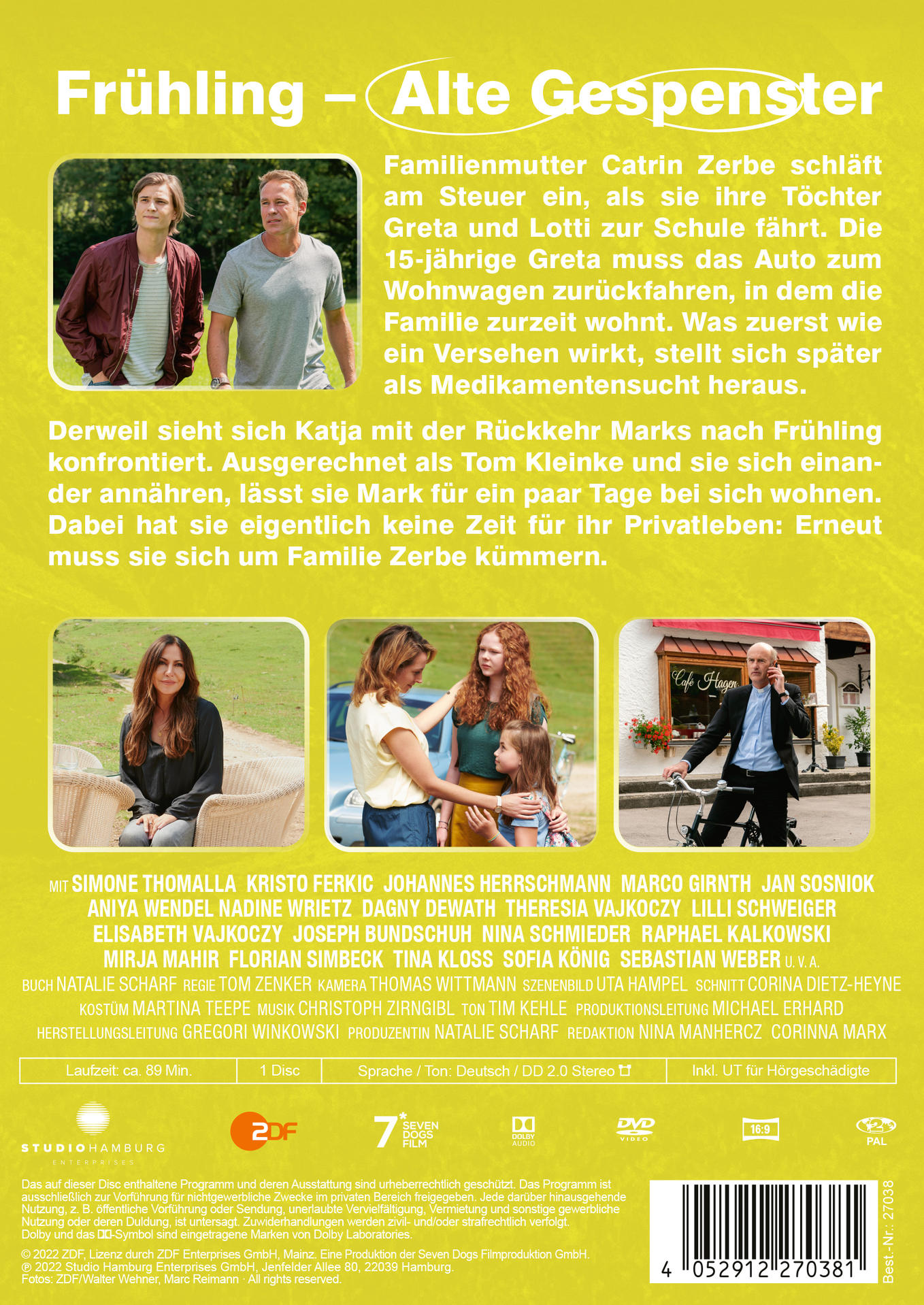 DVD-Hülle. Menschen in einem Park. Text in deutscher Sprache.