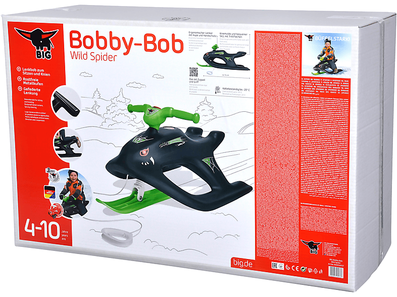 BIG Bobby-Bob Wild Schlitten Spider Schwarz/Grün