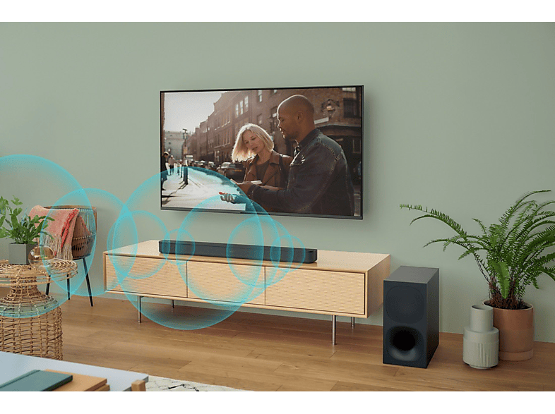 Barra de sonido - Sony HT-S400, Bluetooth, Subwoofer inalámbrico, 330 W, S-Force PRO Surround, Negro – imagen 2