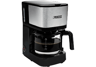 PRINCESS Compact 8 – Filterkaffeemaschine (Schwarz/Silber)