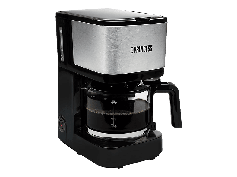 PRINCESS Compact 8 | Filterkaffeemaschine (Schwarz/Silber) | MediaMarkt