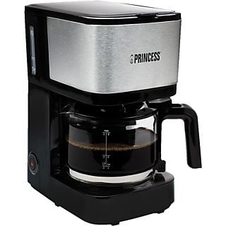 PRINCESS Compact 8 - Machine à café à filtre (Noir/Argent)