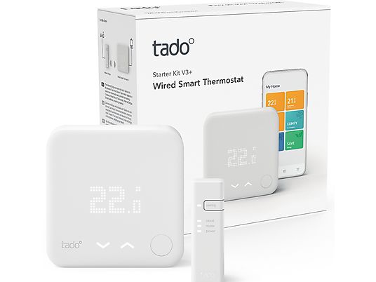 TADO Kit de démarrage Thermostat intelligent V3+ - version filaire (TD-33-020)